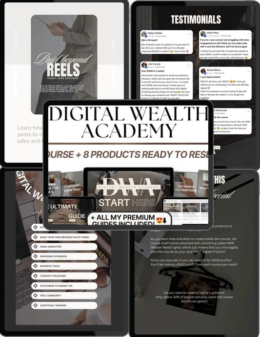 DIGITAL WEALTH ACADEMY W/MRR